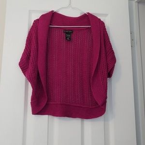 New York & Company Pink Knit Shrug